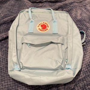 Light blue kanken backpack